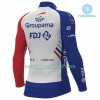 Radtrikot 2018 FDJ Winter Thermal Fleece N001